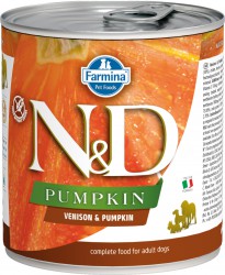 Farmina N&D (Фармина НД) Pumpkin Консервы беззерновые для взрослых собак всех пород с олениной и тыквой 285 г