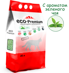 ECO Premium Зеленый чай наполнитель древесный зеленый чай 7,6 кг 20 л