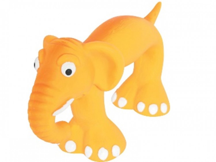 Zolux (Золюкс) Игрушка для собак Слоник латекс оранжевый 22 см