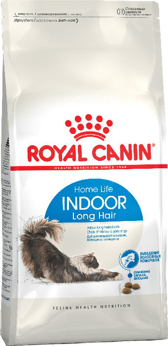 Royal Canin (Роял Канин) Indoor Long Hair Сухой корм для длинношерстных кошек живущих в помещении 10 кг