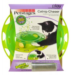 Petstages Catnip Chaser Игрушка для кошек Трек с контейнером для кошачьей мяты