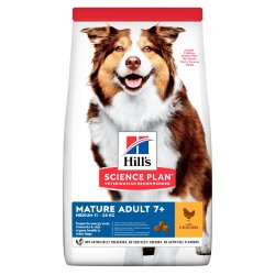 Hill's (Хиллс) Science Plan Mature 7+ Medium Сухой корм для пожилых собак средних пород старше 7 лет с курицей 12 кг