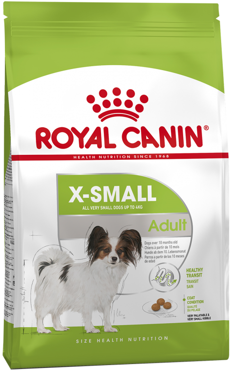 Royal Canin (Роял Канин) X-small Adult Сухой корм для взрослых собак миниатюрных пород от 10 месяцев до 8 лет 1,5 кг
