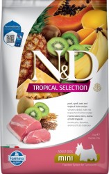 Farmina N&D (Фармина НД) Tropical Selection Mini Сухой низкозерновой корм для взрослых собак мелких пород со свининой, спельтой и тропическими фруктами 5 кг