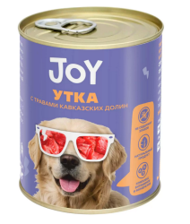 Joy (Джой) Консервы беззерновые для собак с уткой 340 г