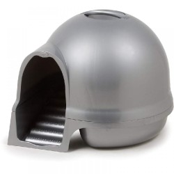 Booda dome cleanstep Туалет-купол с лесенкой чистые лапки 57*57*50 см серый