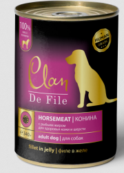 Clan De File (Клан Де Филе) Консервы для собак с кониной 340 г