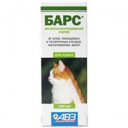 АВЗ Барс спрей инсектоакарицидный для кошек 100 мл