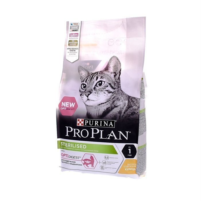 Pro Plan (Про План) Optidigest Sterilised Сухой корм для кастрированных котов и стерилизованных кошек с курицей 3 кг