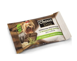 Choco Dog Лакомство для собак Шоколад молочный с воздушным рисом 15 г
