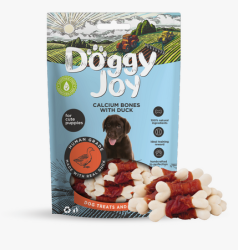Doggy Joy (Догги Джой) Лакомство для щенков Деликатес из мяса утки Кальциевые косточки с уткой 90 г