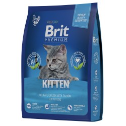 Brit Premium (Брит Премиум) Сухой корм для котят с курицей и лососем 400 г