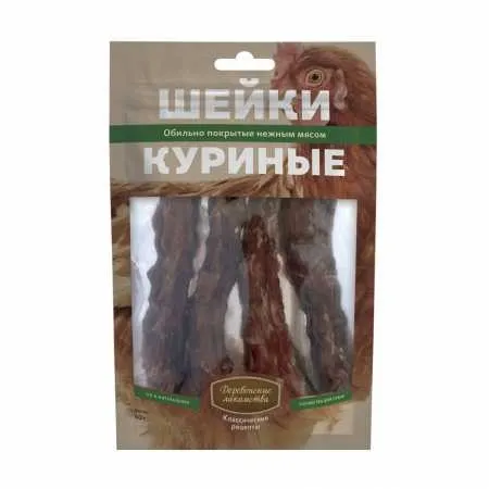 Деревенские лакомства для собак Шейки куриные 60 г