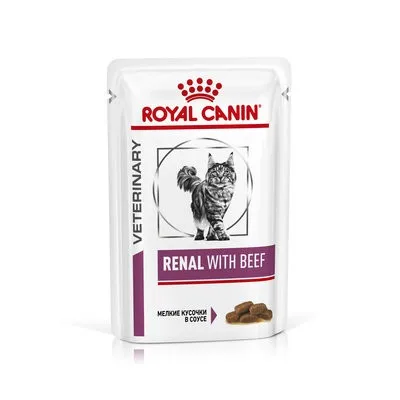 Royal Canin (Роял Канин) Renal Feline Chicken Сухой лечебный корм для кошек при почечной недостаточности с курицей 400 г