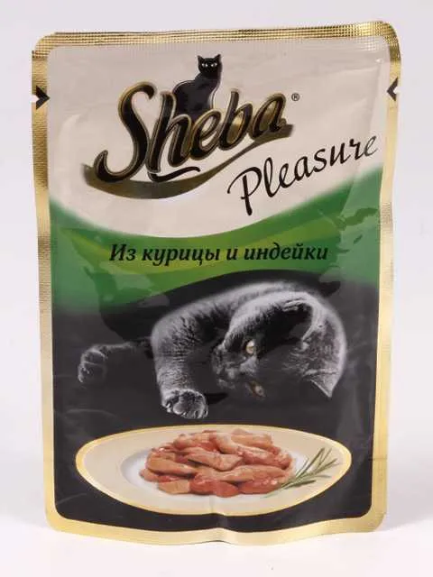 Sheba (Шеба) Pleasure - Ломтики в соусе с Курицей и Индейкой