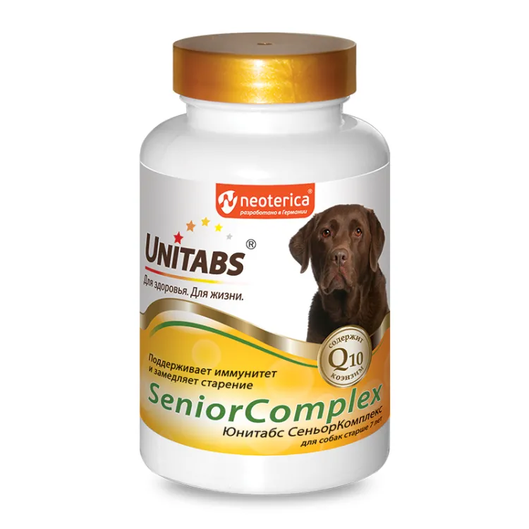 Unitabs (Юнитабс) SeniorComplex Витамины для собак старше 7 лет 100 табл