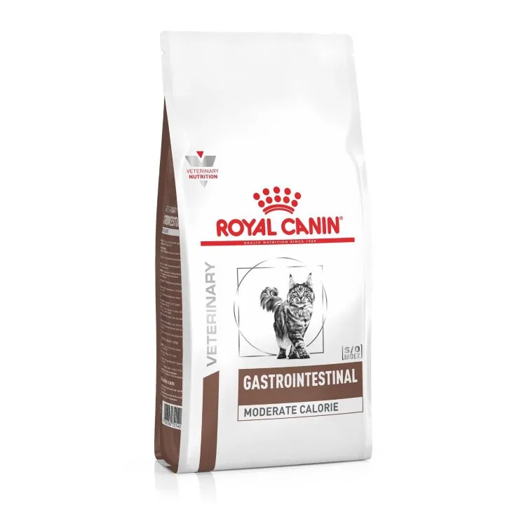 Royal Canin (Роял Канин) Gastrointenstinal Moderate Calorie GIM 35 Сухой низкокалорийный лечебный корм для кошек при болезнях ЖКТ 350г