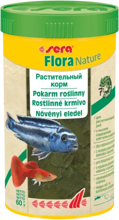 Sera (Сера) Flora Растительный корм для рыбок 250 мл 60 г (хлопья)