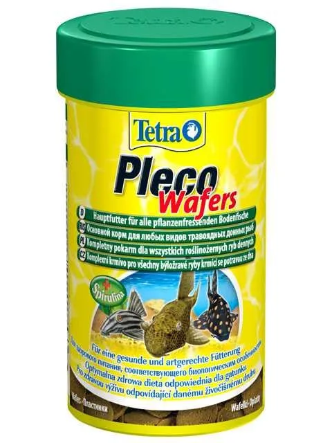 Tetra (Тетра) Pleco Veggie Wafers Корм для сомиков и водорслеедов (пластинки) 42 г 100 мл