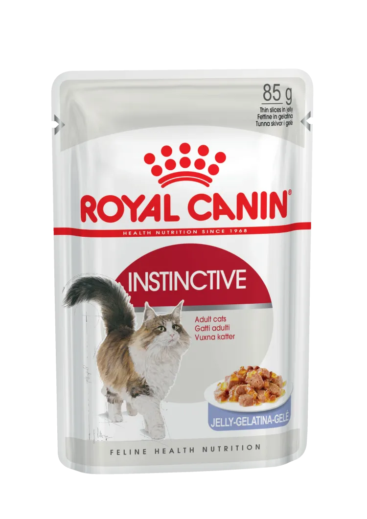 Royal Canin (Роял Канин) Instinctive (Gelee) Влажный корм для взрослых кошек Инстинктив в желе 24 шт