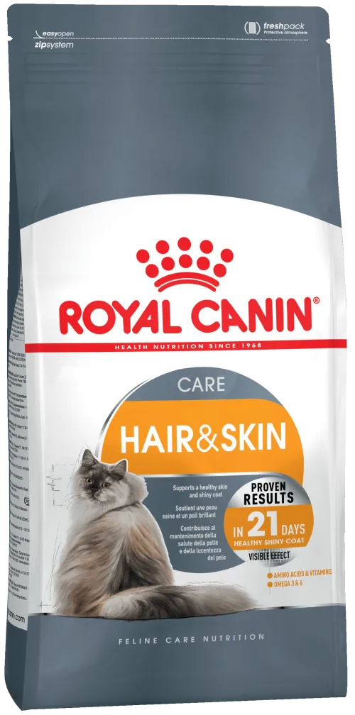 Royal Canin (Роял Канин) Hair&amp;Skin Care 21 Сухой корм для кошек для здоровой кожи и шерсти 400 г