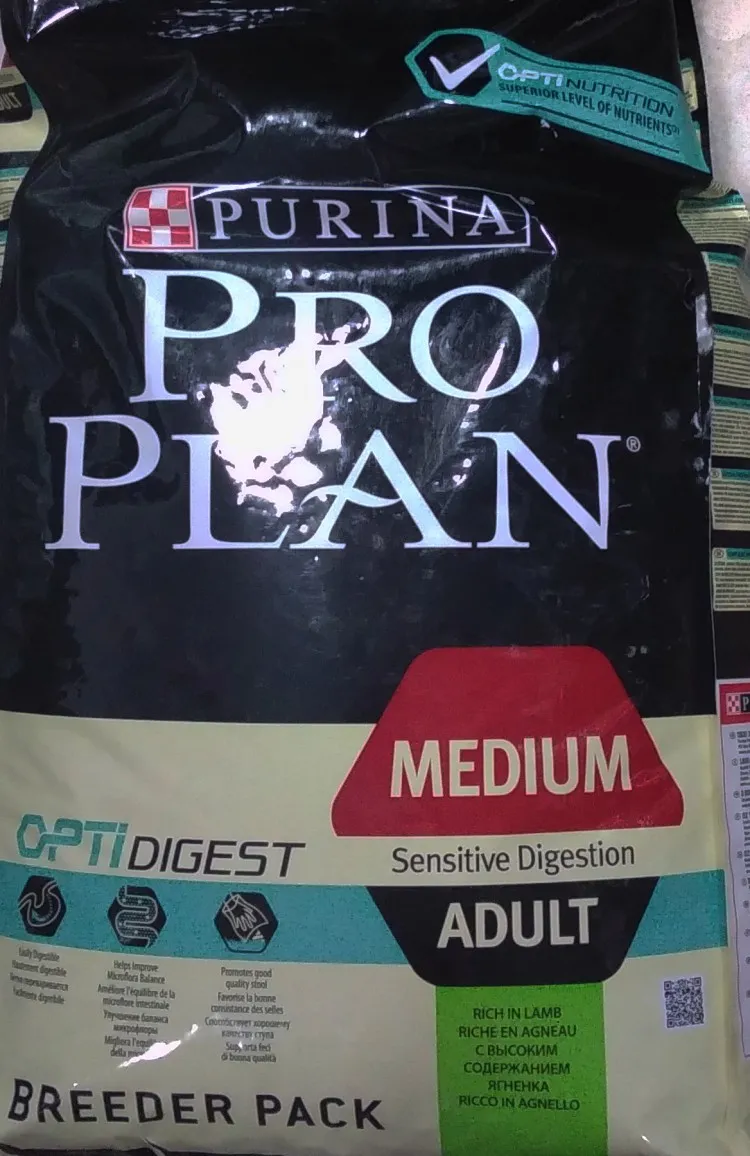 Pro Plan Про План Optidigest Adult Medium Sensitive Digestion с ягненком и рисом 18кг