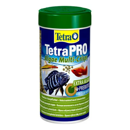 Tetra (Тетра) TetraPRO Algae Crisps Корм премиум растительный для всех видов декоративных рыб (чипсы) 95 г 500 мл