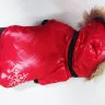 Puppy angel комбинезон теплый красный со снежинкой S