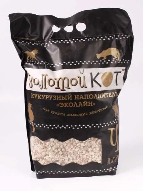 Золотой Кот Наполнитель кукурузный для Кошек 4 л