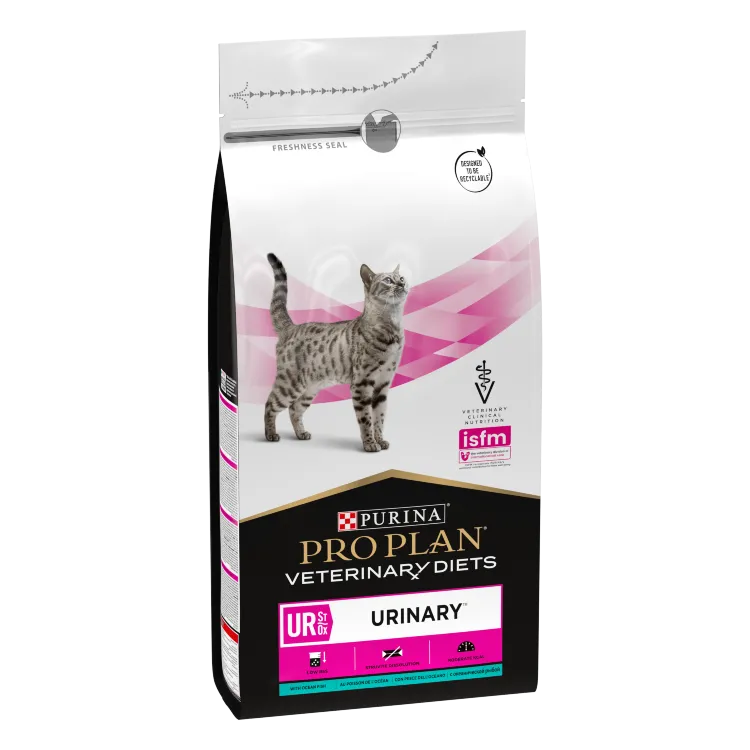 Purina Pro Plan (Пурина Про План) VD UR Сухой лечебный корм для кошек при мочекаменной болезни МКБ с океанической рыбой 1,5 кг