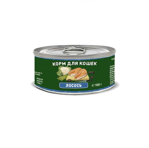 Solid Natura Holistic (Солид Натура Холистик) Консервы для взрослых кошек с лососем 100 г 5 шт