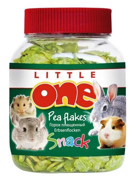 Little One (Литл Ван) Лакомство для грызунов Горох плющенный 230 г (банка)