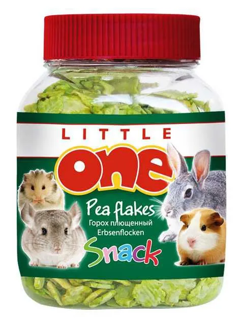 Little One (Литл Ван) Лакомство для грызунов Горох плющенный 230 г (банка)