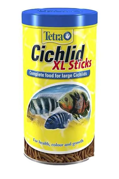 Tetra (Тетра) Cichlid Sticks XL Корм для цихлид и больших аквариумных рыбок (крупные палочки) 160 г 500 мл