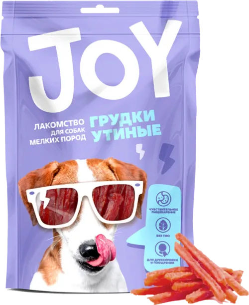 Joy (Джой) Лакомство для собак мелких пород Грудки утиные 60 г