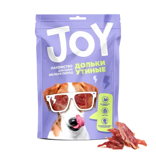 Joy (Джой) Лакомство для собак мелких пород Дольки утиные 60 г