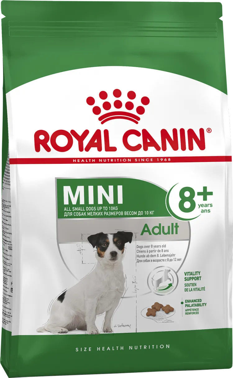 Royal Canin (Роял Канин) Mini Adult 8+ - Сухой корм для стареющих собак мелких размеров старше 8 лет 2 кг
