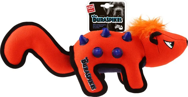 Gigwi (Гигви) Duraspikes Игрушка для собак Скунс с шипами и пищалкой