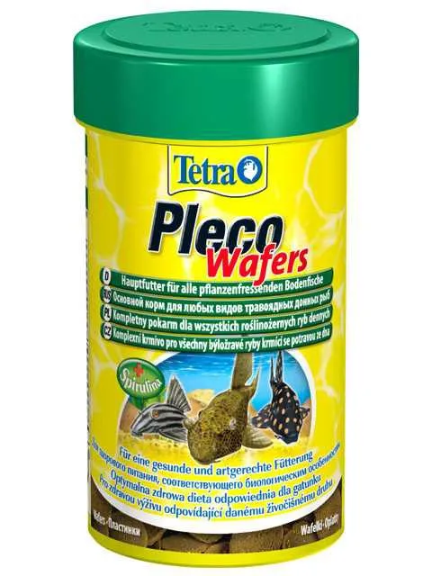 Tetra (Тетра) Pleco Veggie Wafers Корм для сомиков и водорслеедов (пластинки) 110 г 250 мл