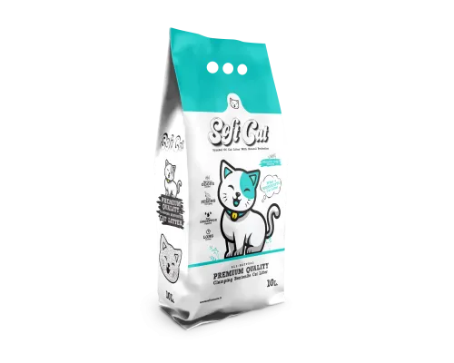Soft Cat Наполнитель для кошачьего туалета комкующийся с ароматом марсельского мыла 10 л (Турция замена Ever Clean)