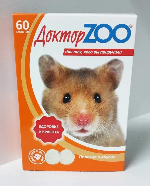 Доктор Zоо Лакомство витаминное для грызунов 60 табл