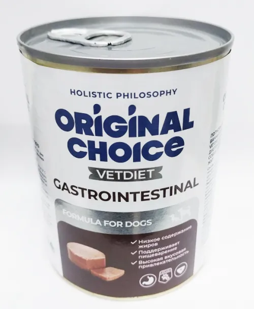 Original Choice VetDiet Gastrointestinal Консервы лечебные для собак для профилактики заболеваний ЖКТ 340 г