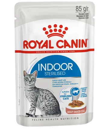 ROYAL CANIN (Роял Канин) Indoor Sterilized Влажный корм для стерилизованных кошек, живущих в помещении пауч 85 г