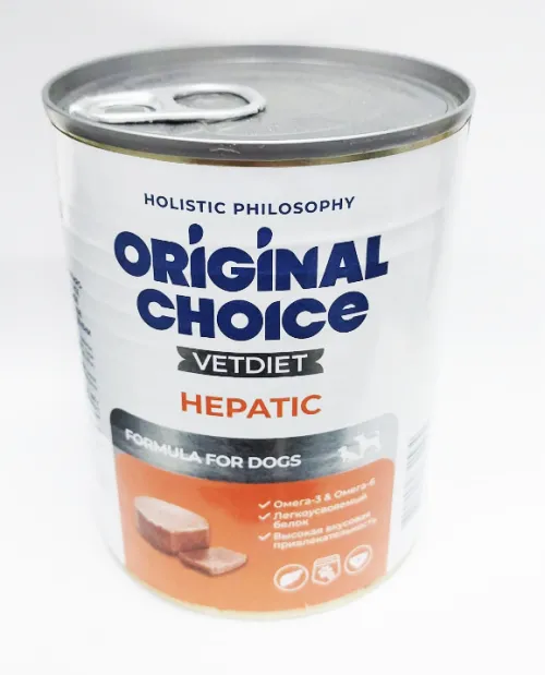 Original Choice VetDiet Hepatic Консервы для собак и щенков для профилактики болезней печени 340 г