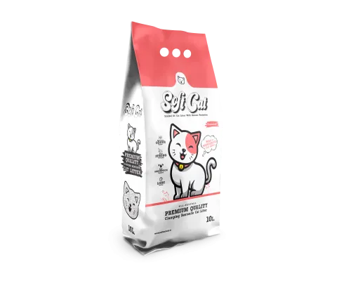 Soft Cat Наполнитель для кошачьего туалета комкующийся без запаха 10 л (Турция замена Ever Clean)