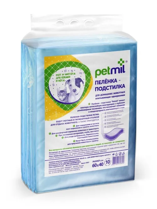 Petmil Пеленка-подстилка 60*40 30 шт