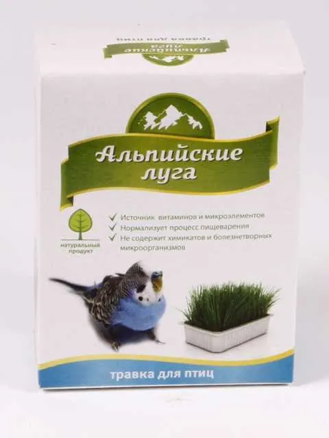 Альпийские луга - Травка для Птиц 60г (лоток)