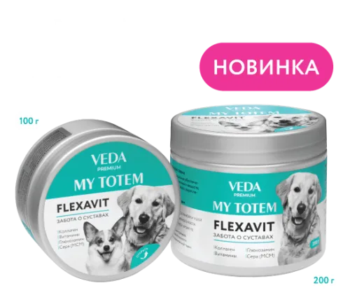 Флексавит MY TOTEM FLEXAVIT для суставов для собак, 100 г