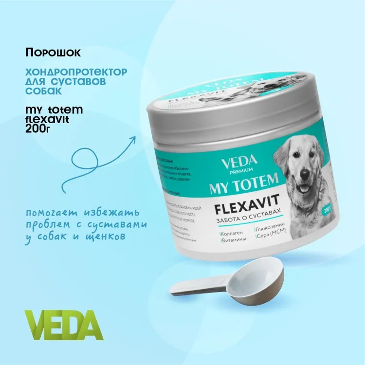 Флексавит MY TOTEM FLEXAVIT для суставов для собак, 100 г