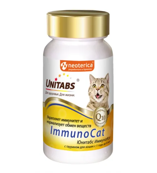 Unitabs (Юнитабс) ImmunoCat Витаминно-минеральный комплекс для кошек для иммунитета, 120 таб.